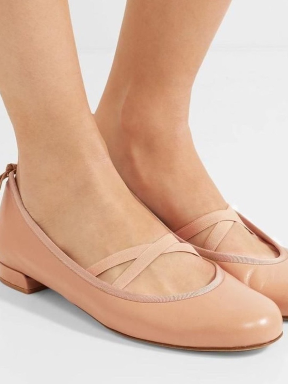 Stuart Weitzman Bolshoi flats in nude